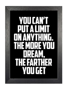 Michael Phelps American Swimmer Motivation Inspiration Quote Poster Photo B&W - Picture 1 of 3