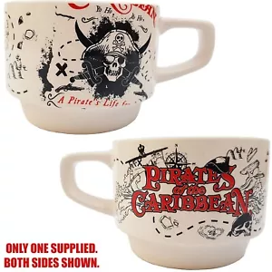 Taza Piratas del Caribe Disneyland París Apilable Cerámica Parques Disney - Imagen 1 de 9