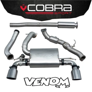 Cobra Exhaust 3" Turbo Back System & Sports Cat (Res) Valves Focus RS Mk3 FD93a - Picture 1 of 2
