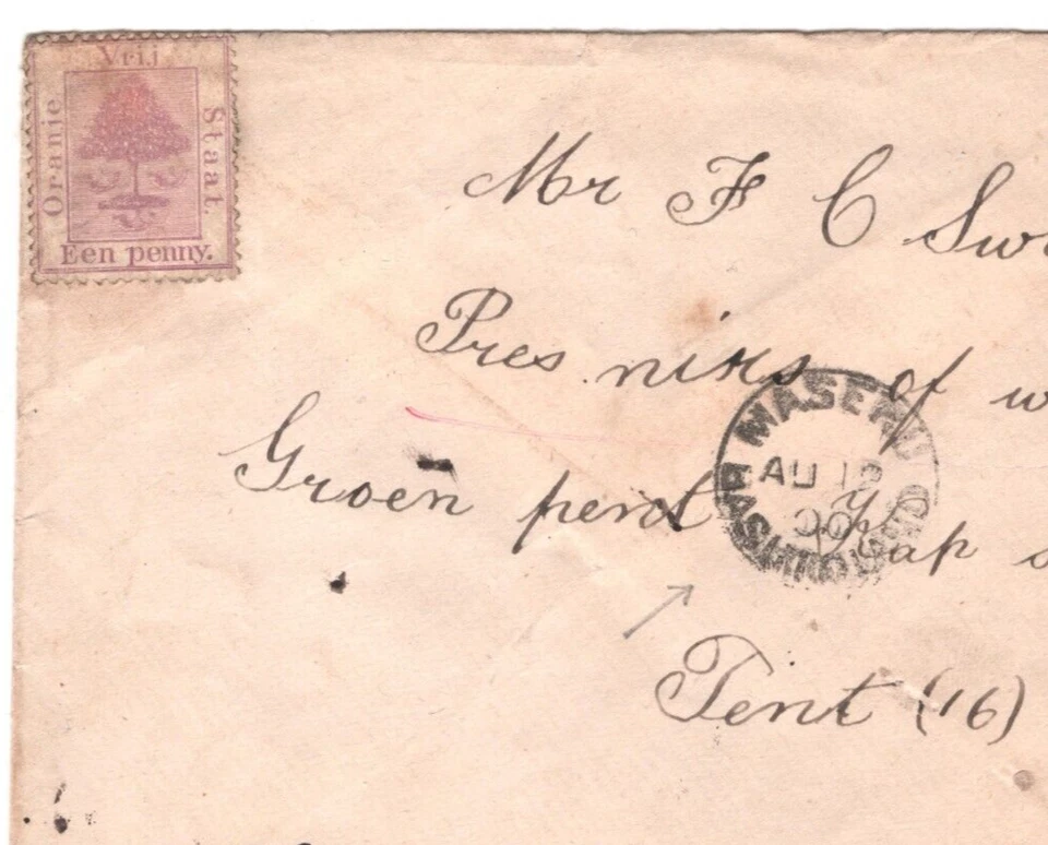 BASUTOLAND S Africa BOER WAR *Maseru* 1900 CDS Cover POW CAMP GREEN POINT KA386 - Image 1 of 4