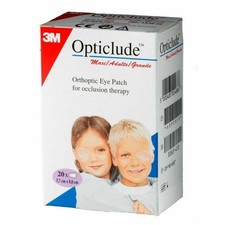 3M Opticlude Maxi Orthoptic Eye Patches, 5.7cm x 8.2cm, Pack of 20