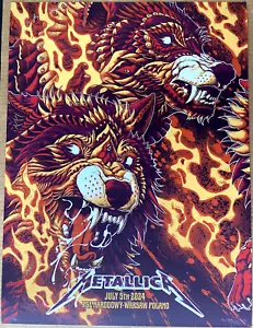 AUTHENTIC METALLICA Warsaw N1 Screen Print AP Poster July 5th 2024 S/N #/665 - Picture 1 of 8