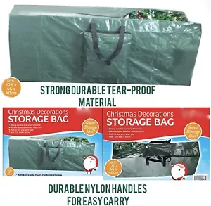 HEAVY DUTY CHRISTMAS TREE STORAGE BAG - SUITABLE XMAS TREE STORAGE UP TO 7FT - Picture 1 of 3