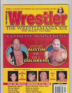 The Wrestler Magazine March 2003 Bill Goldberg Steve Austin Brock Lesnar WWF WWE - Picture 1 of 10
