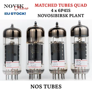 6p41s 7868 6п41с Soviet Output Beam Tetrode Novosibirsk Tubes Matched Quad Valve - Picture 1 of 5