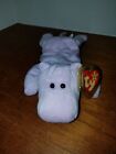 Ty Beanie Baby Happy the Hippo PVC Tag Error Retired Clear Sticker Tush Tag RARE