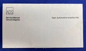 Original a/d/s Schaltplan / P40 Verstärker - Bild 1 von 1