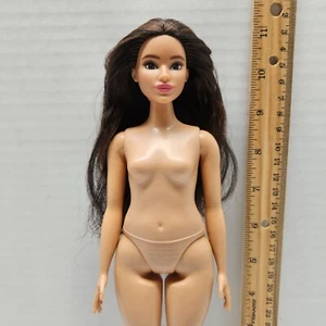 Barbie FASHIONISTA #188 Curvy Nude Doll - #FBR37 - Brunette Brown Hair 2021 - Picture 1 of 4