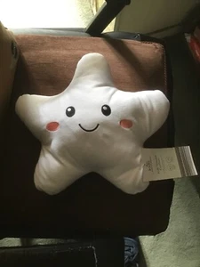 KIRKTON HOUSE WHITE STAR CUSHION 35 X 31 CMS KIDS BIRTHDAY COMFORT SOFA - Picture 1 of 1