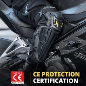 SULAITE Elite Motorcycle / Motorcross / Motorbike Knee Pads Protective Biking UK - Picture 1 of 12