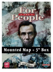 For The People - GMT Games - Mounted Map and 3" Box - Picture 1 of 2