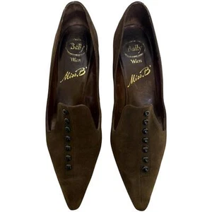 Vintage 60er Jahre Damenschuhe Bally Wien Victorian Revival 8,5 US - Bild 1 von 7