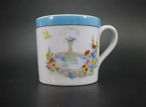 Noritake MUG Cup Hand Painted with Fountain Antique - Picture 1 of 7