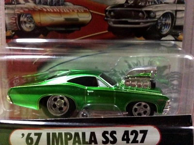 The Original Muscle Machines 1967 Chevy Impala SS 427 Azul 1:64 67 IMPALA - - Imagem 1 de 3