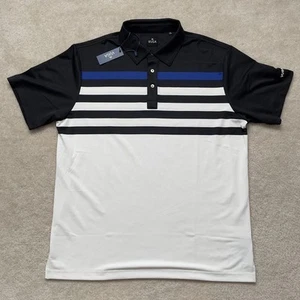 Vuga Golf Shirt Mens XL Colorblock Stripe NWT - Picture 1 of 10