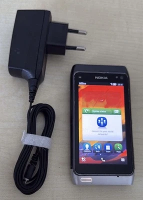 Nokia  N8-00 16GB Dark Gray (Ohne Simlock) Geprüft Händler Garantie Komplett - Bild 1 von 3