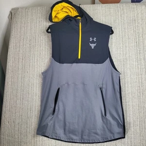 Under Armour Project Rock Hoodie Mens Large Sleeveless HeatGear Gym Training - Picture 1 of 8