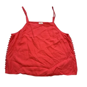 Camiseta sin mangas grande para damas Cami, Cremieux coral con tiras botones - Imagen 1 de 5