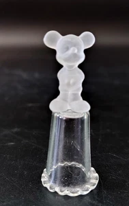 Vintage Mickey Mouse Clear Crystal Thimble 2" Tall - Picture 1 of 5