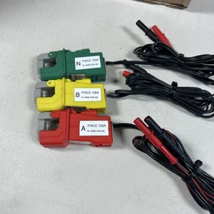 Set of (3x)  C-MAC M1 100AMP  AC Current Clamp Probes Câble 5ft E-1400-018-02 - Bild 1 von 5