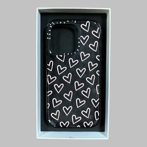 CASETiFY Impact iPhone 14 Pro Case - Hearts/Light Pink Thin (Transparent) - Picture 1 of 5