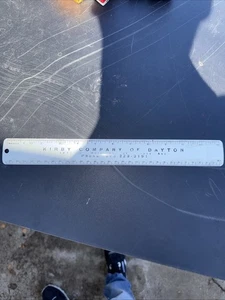 Vintage Kirby Company of Dayton Ohio Advertising Metal Ruler Vacuum - Picture 1 of 2