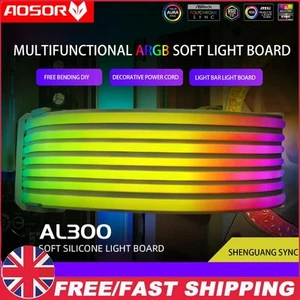 COOLMOON AOSOR LED Lichtleiste biegsam flexibel LED Streifen Licht DIY für Chassis - Bild 1 von 12