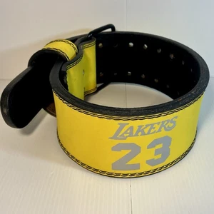 LA Lakers Schwerlast Gewichtheben Gurt Gürtel 19”- 30” Taille 3,75” breit - Bild 1 von 13