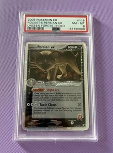 Pokemon EX Unseen Forces Holo Rocket's Persian EX 116/115 PSA 8 Secret Rare - Picture 1 of 3