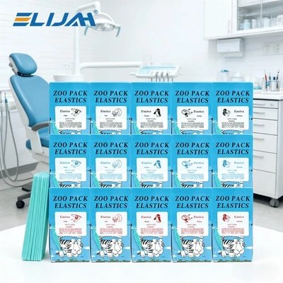 1Box Dental Orthodontic Elastic Rubber Band Latex Braces 3.5/5.0/6.5 OZ Zoo Pack - Image 1 of 4