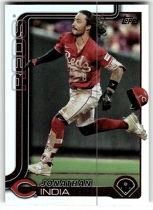 2025 Topps Serie 1 - #1 102 Jonathan India Foil Cincinnati Reds quasi nuovo - Foto 1 di 2