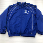 Genuine Merchandise Blue Kansas City Royals Long Sleeve Windbreaker Adult Large