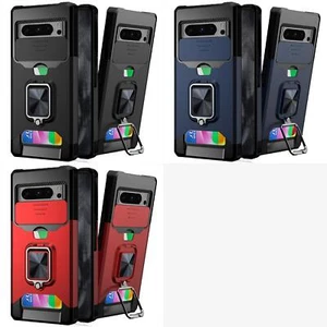 Custodia fotocamera supporto anello magnetico scheda multifunzione per Google Pixel 8 Pro 5G - Foto 1 di 10