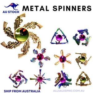 Metal Spinners Gyro Fidget Toys Hand Finger Spinners For Kids Autism Gift - Bild 1 von 15
