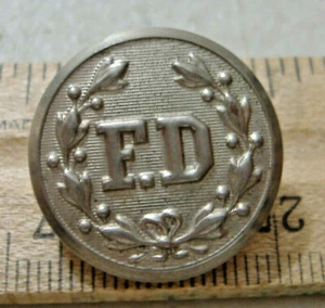 F. D. ~ FEUERWEHRKNOPF ~ WATERBURY COS. CONN. ~D - Bild 1 von 4
