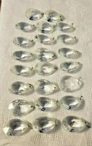 Menge 23 facettierte Träne Kronleuchter Kristall Prismen 2" Hobby Handwerk - Bild 1 von 3