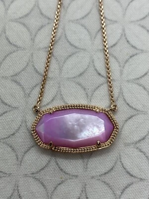 Collar Kendra Scott Delaney Ajustable Lila Madre Perla Tono Oro Rosa Dylan Foto 1 de 4