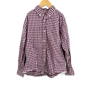 Crewcuts Kids Purple Check Lightweight Button-Down Shirt Size 8 - Picture 1 of 6