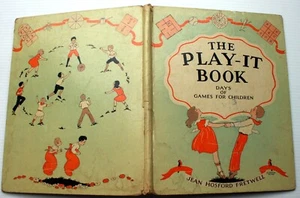 vntg Jean Hosford Fret well 1928 Rand McNally Elf THE PLAY-IT BOOK games hc - Picture 1 of 5