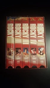 The Rocky Anthology (VHS, 2001, 5-Tape Set) GREAT MOVIES!!!!! RARE! - Picture 1 of 7