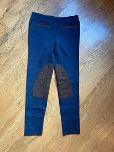 JANIE AND JACK Girl’s Navy Riding Ponte Pant Equestrian Size 12 - Picture 1 of 7