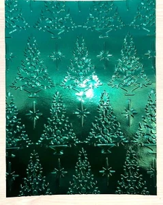 🎄5 TWINKLING TREES  Embossed Card Fronts Anna Griffin - Picture 1 of 13