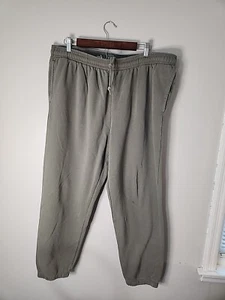 VTG 90s GAP Athletic Sweats Jogger Sweatpants Mens Large XL Pockets Olive Green - Picture 1 of 10