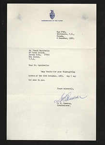 Gordon Robertson Cameron SIGNED letter by Yukon Commissioner * Whitehorse Canada - Picture 1 of 1