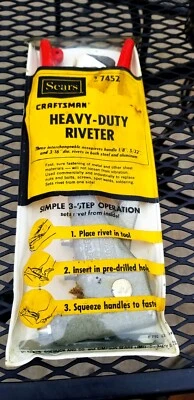 Vintage Sears Craftsman Rebitador Resistente #7452 & Bolsa Envio Rápido e GRÁTIS! - Imagem 1 de 4