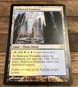 MTG Magic the Gathering Hallowed Fountain Return to Ravnica Rare Land MN-M - Picture 1 of 3