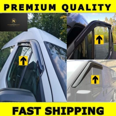 Ford Transit 2002 + MK7 y MK6 deflectores de viento lluvia sol protección contra humo ventana