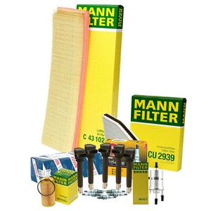 Mann Filters Bosch 5 Coils NGK 5 G-Power Spark Plugs Tune Up Kit For VW L5 FWD - Picture 1 of 1