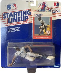 Rickey Henderson 1988 Starting Lineup NY Yankees *New In Packaging* Vintage MLB