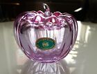 Vintage lila Bohemia Glass Apfel...Briefbeschwerer...Dekoration...Czechoslovakia